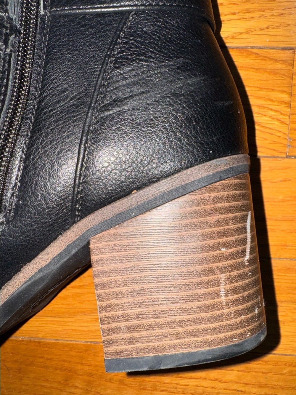 Sonoma Black Mid-Calf Block Heel Women's Boots - Picture 8 of 15